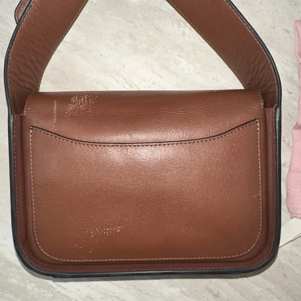RADLEY LONDON Dark Brown Leather Crossbody with Gold Hardware